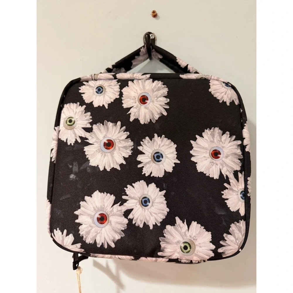 Jansport Lunch Break Insulated Lunch Bag Eyeball Blossom Floral Black 5L NEW